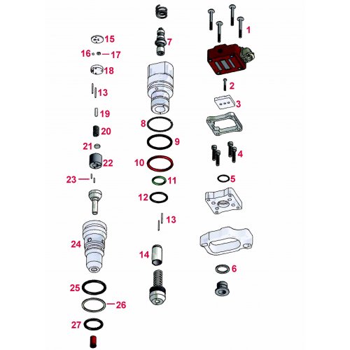 O-Ring CAT Injector 3126E euro diesel